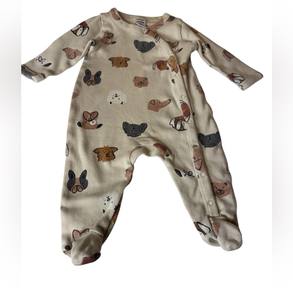 Like New Nordstrom Newborn Baby Boy Footie Pajama 100% Cotton